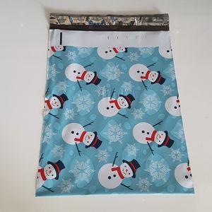 🎅🏼10 pcs Snowman Poly Mailers Enveloppes 9,85"x13" inches
